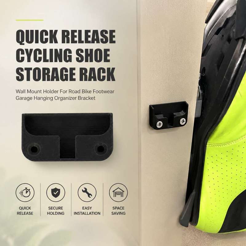 Cycling Gear Wall Organizer - Настенный держатель для велосипедной обуви с
