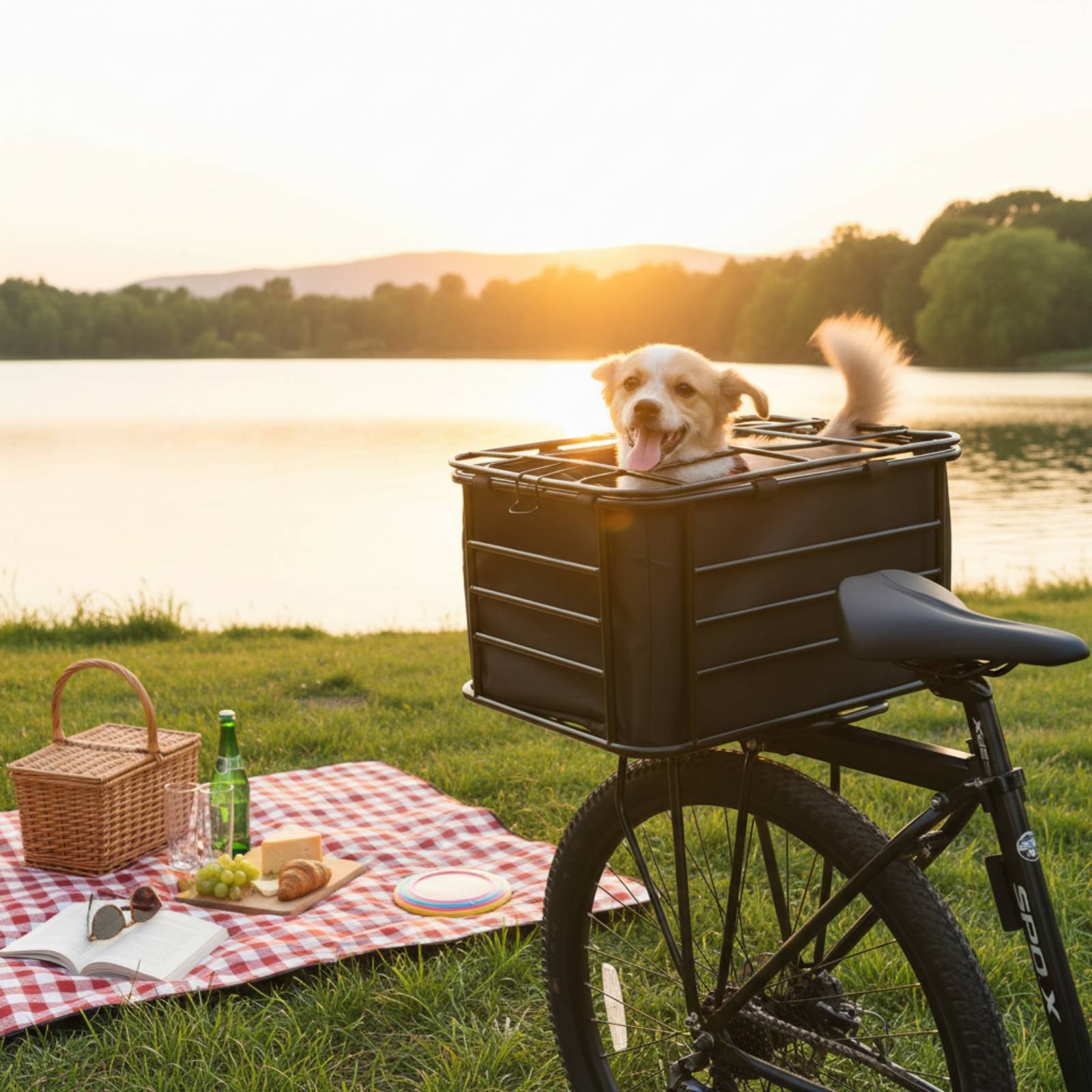 Bike Cargo Rack - Велосипедная корзина-переноска для собак: прочная, универсальная,