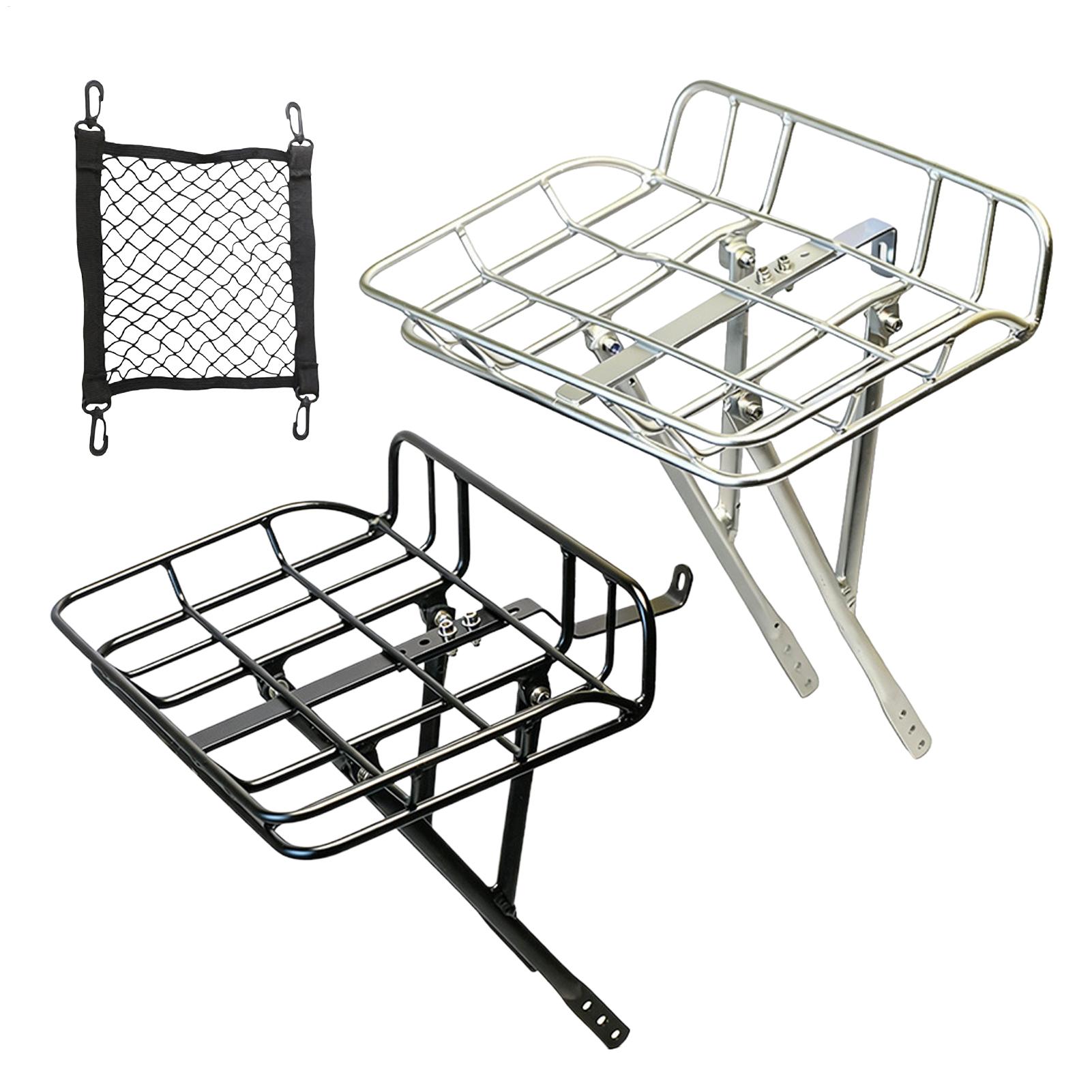 Bike Cargo Rack - Быстросъемная передняя велосипедная корзина большой вместимости,