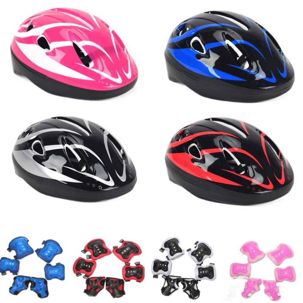 Cycling Protective Gear Kids - Детский шлем, наколенники, налокотники, защита запястья,