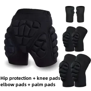 Cycling Gear Pants - Детские лыжные штаны с защитой бедер,