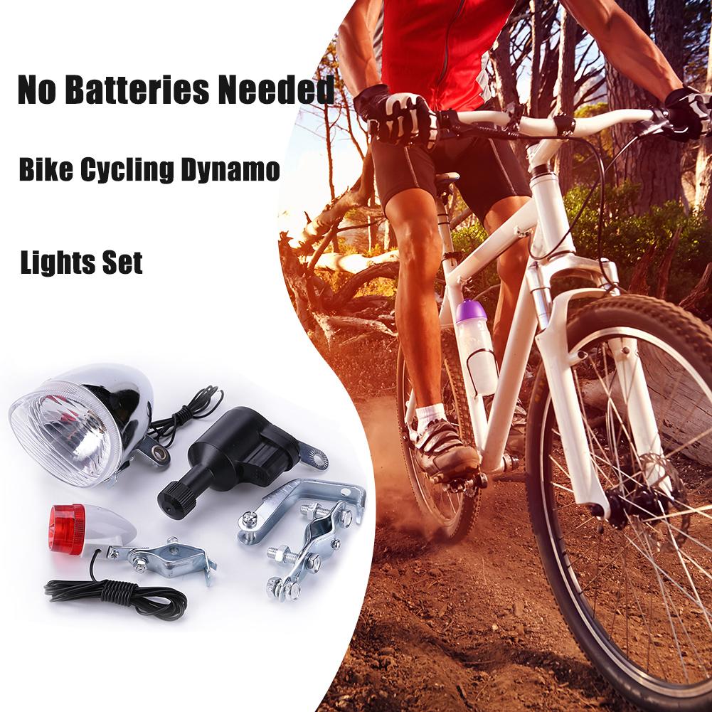 Bike Dynamo Light - Комплект велосипедных фонарей с динамо-генератором, безопасные,