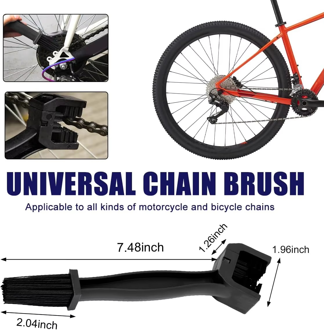 Портативная пластиковая щетка  – обзор и цена Bike Chain Cleaner