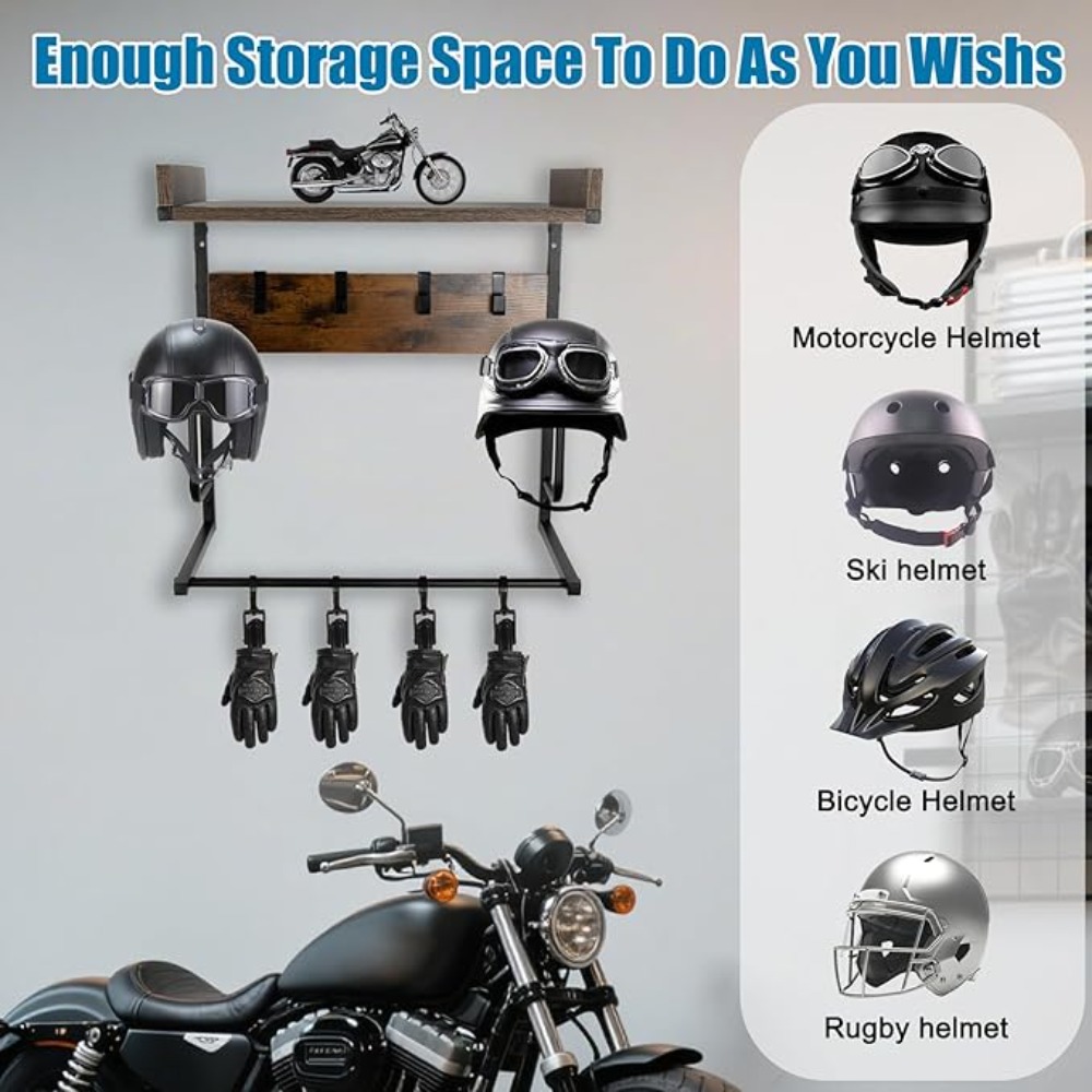 Держатель для мотоциклетного ш – обзор и цена Cycling Gear Wall Organizer