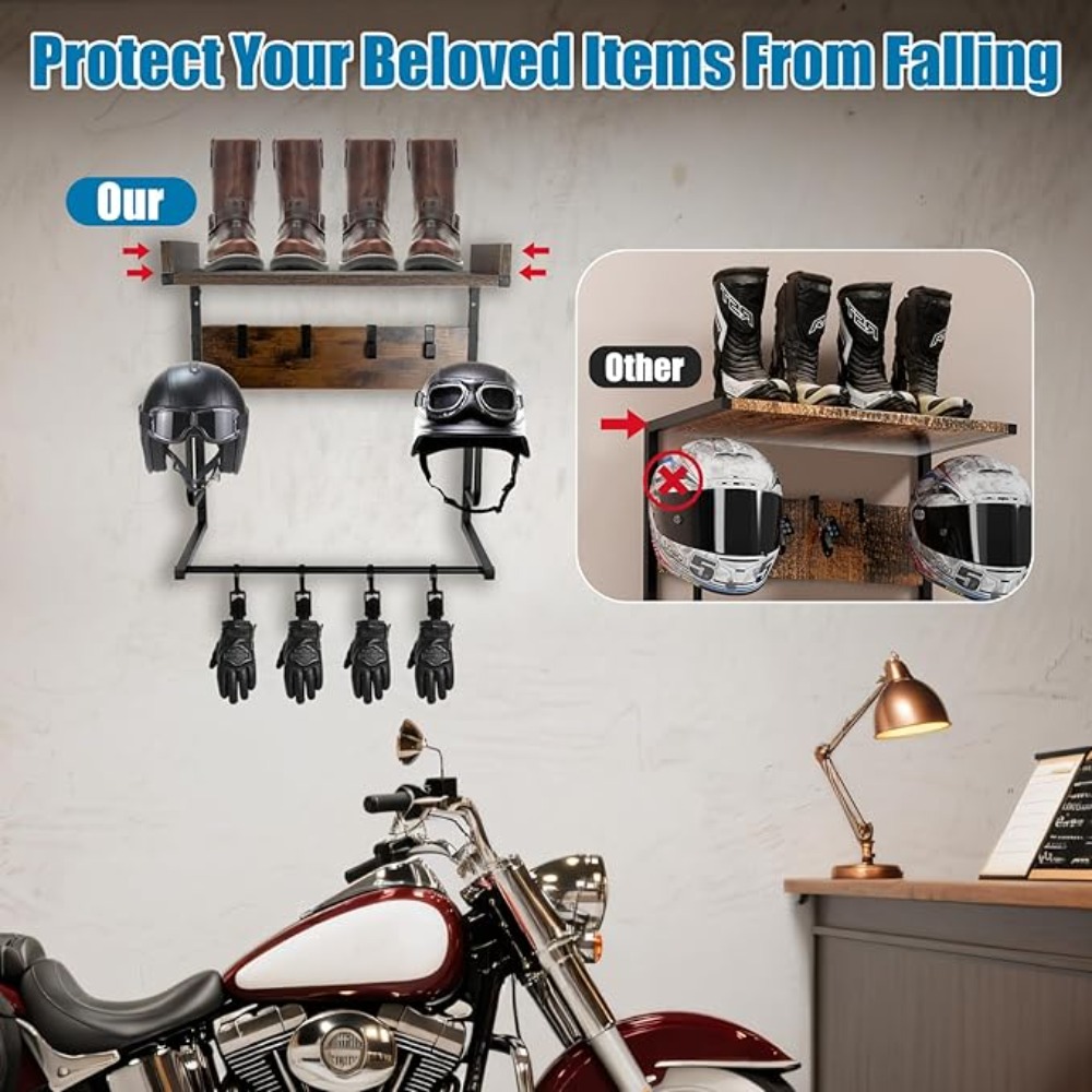 Держатель для мотоциклетного ш – обзор и цена Cycling Gear Wall Organizer