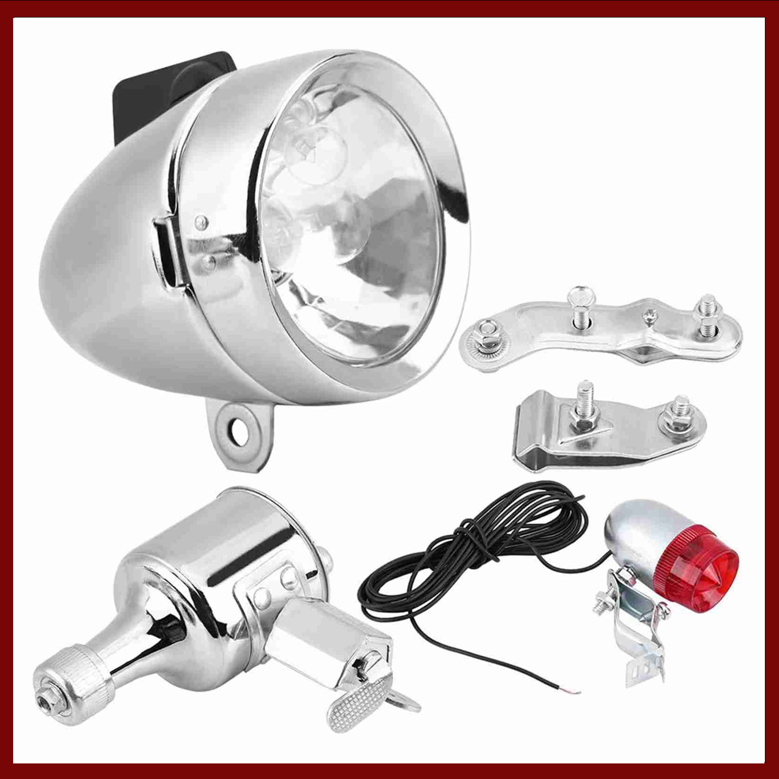 12 В 6 Вт фрикционный генерато – обзор и цена Bike Dynamo Light