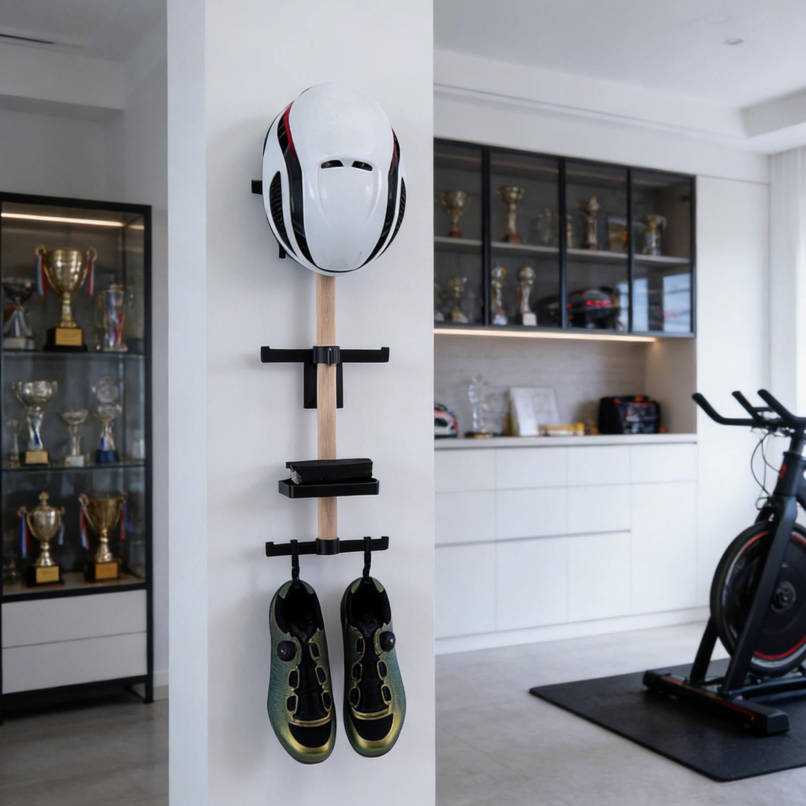 Вертикальная настенная стойка- – обзор и цена Cycling Gear Wall Organizer