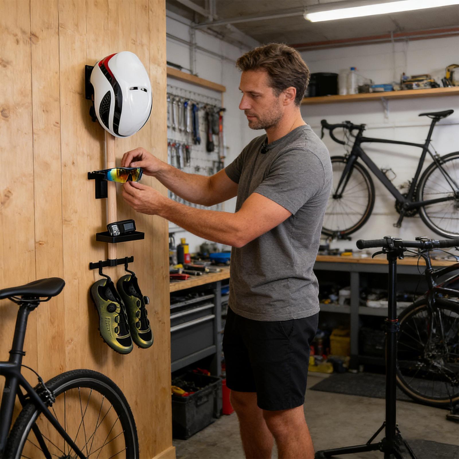 Вертикальная настенная стойка- – обзор и цена Cycling Gear Wall Organizer