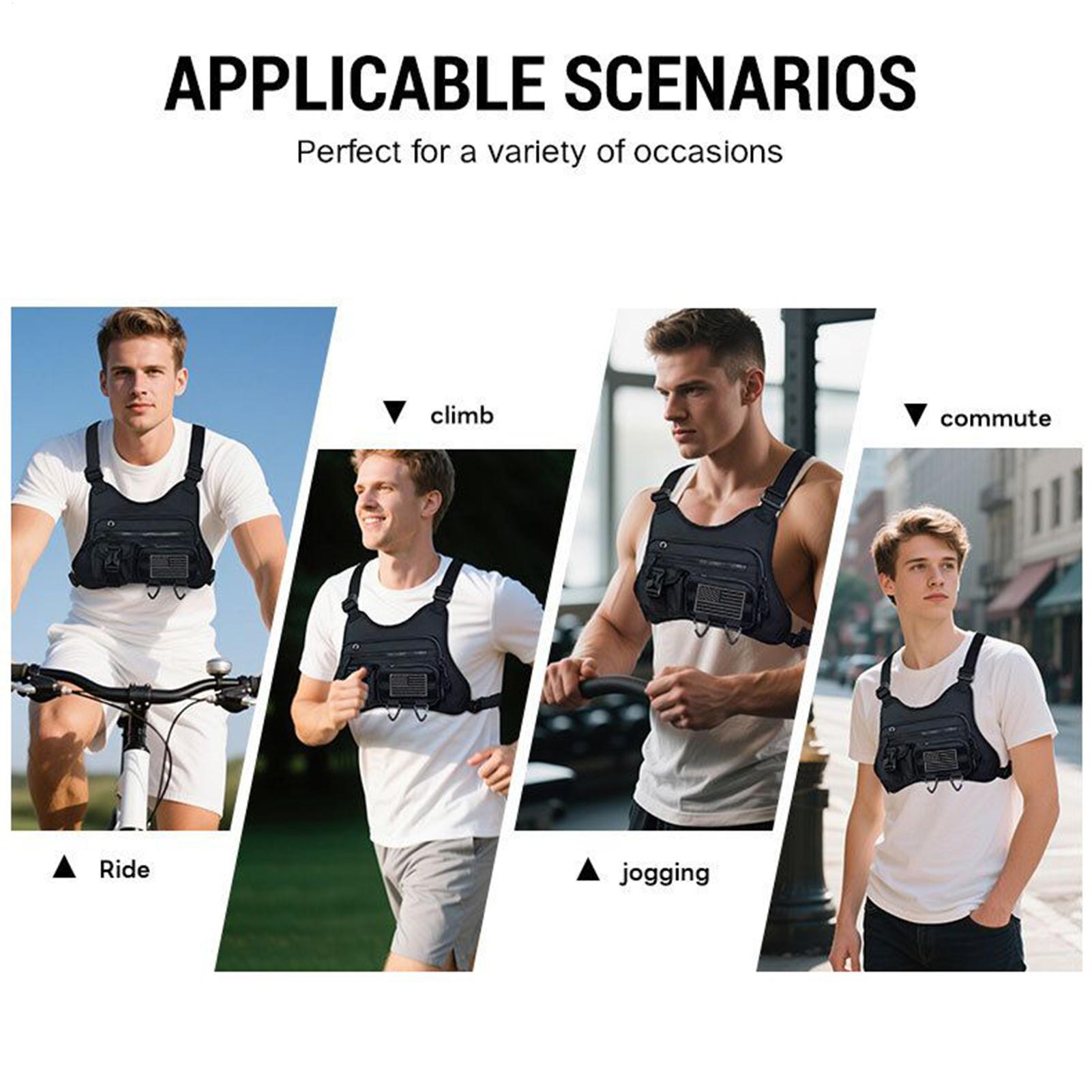 Нагрудная сумка для бега, жиле – обзор и цена Cycling Gear Pouch