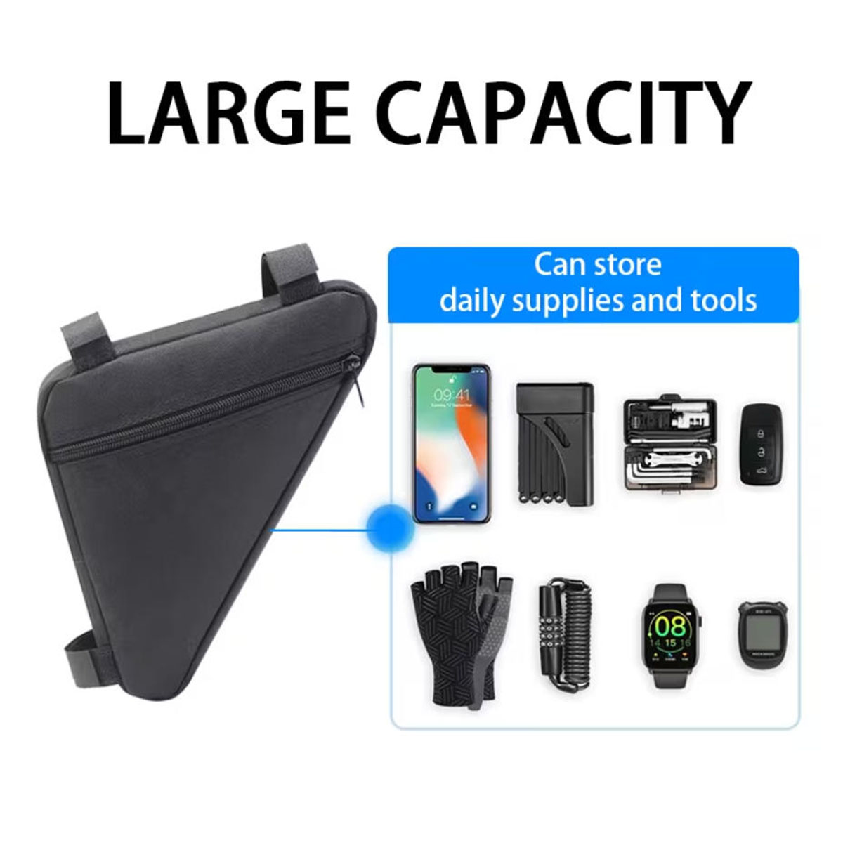 Велосипедная треугольная сумка – обзор и цена Cycling Gear Pouch